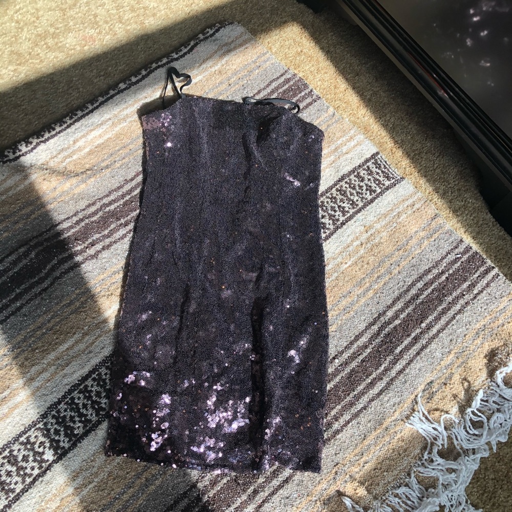 NWT Pink/Black Sequin Dress
